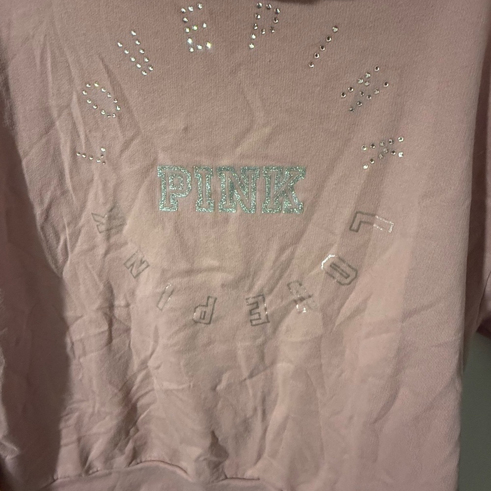 2/$35 Victoria's Secret Pink Bling Cowl Neck Pullover xl - Picture 6 of 9